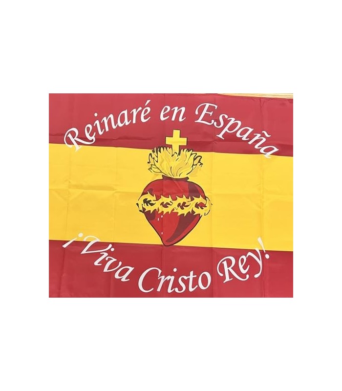 Bandera Del Sagrado Corazón España Bandera Cristo Rey 90x150cm