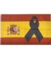 Bandera España Lazo Negro 90x150cm
