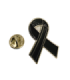 Black Ribbon 17 mm Pin