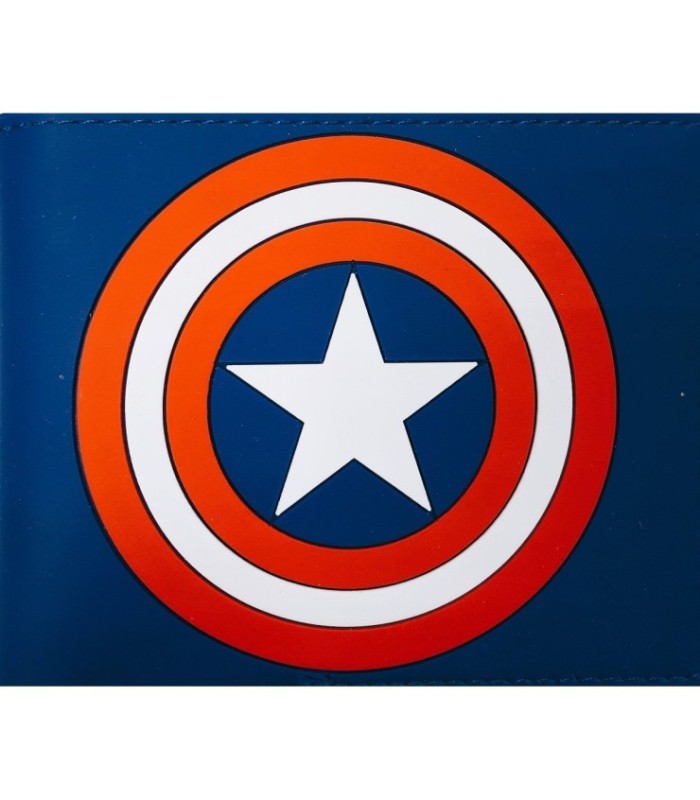 Cartera Logo Capitán América Azul