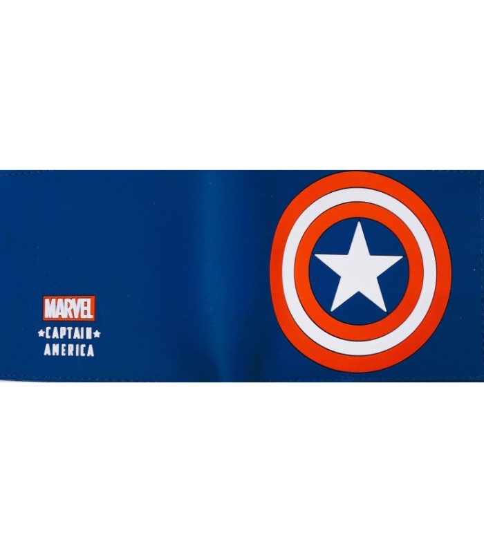 Cartera Logo Capitán América Azul