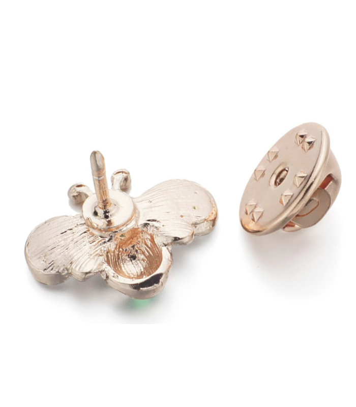 Crystal Bite Apple 15 mm Pin