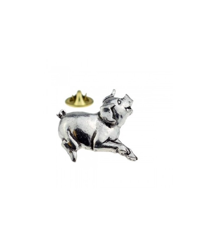 3D Pink Pig 18x11mm Pin