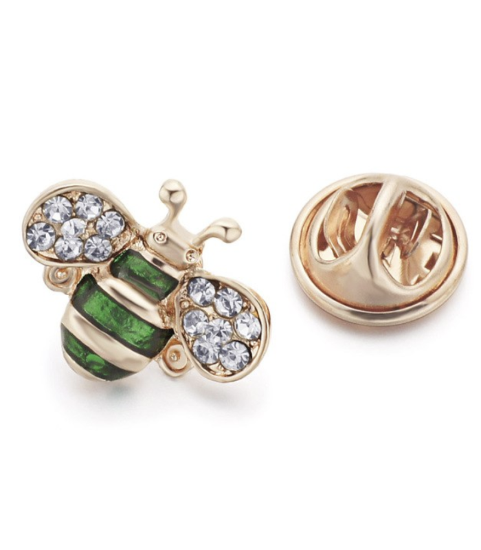 Crystal Bite Apple 15 mm Pin