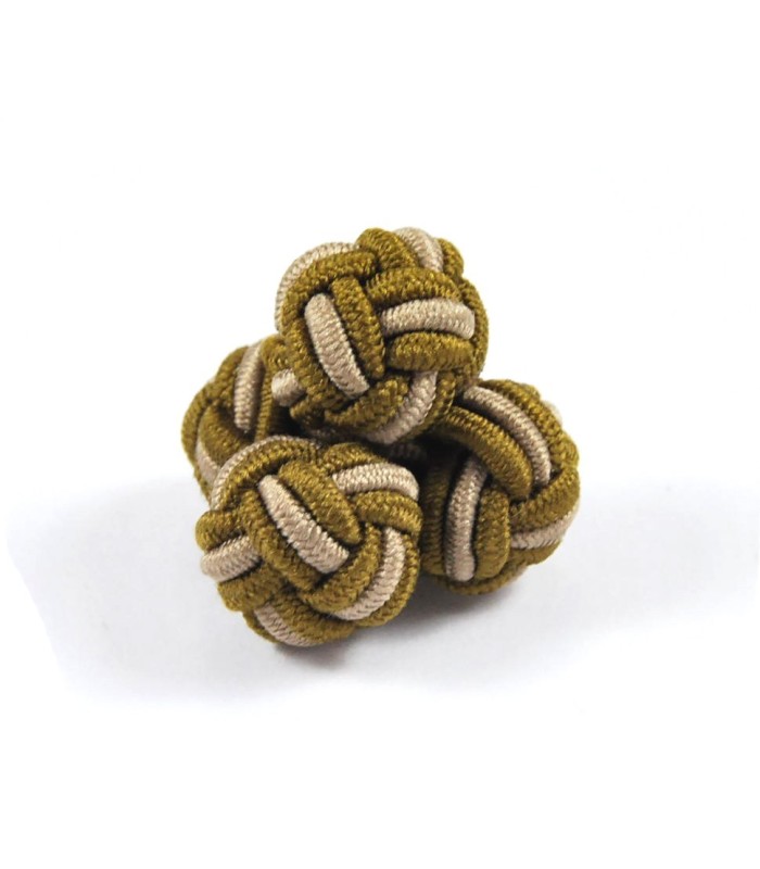 Gemelos Borla Bola Caramelo y Café con Leche