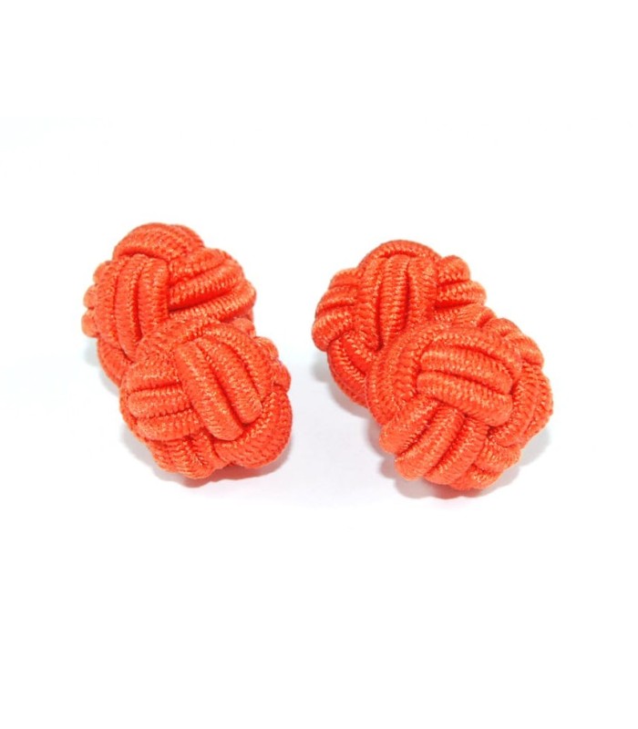 Gemelos Borla Bola Naranja