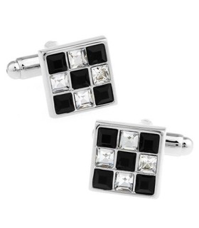 Gemelos Crystal Double Mixed Colors Black and White