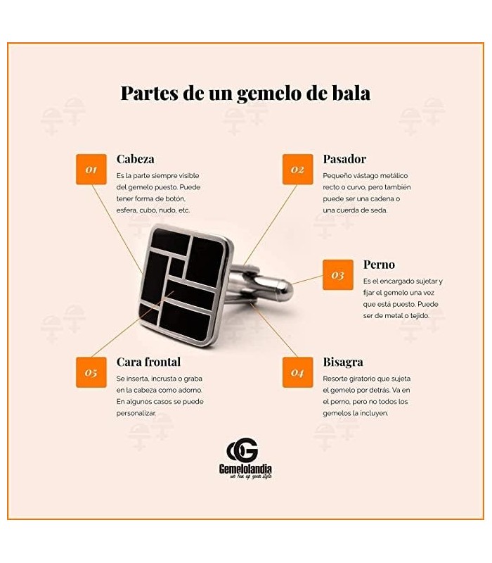 Gemelos de Boda Equipo Español Blanco 15º Campeón de Europa 2cm