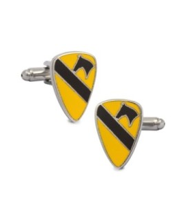 Gemelos de Camisa 1ª Division de Caballeria Estados Unidos 1st Calvary Divison USA 20x15 mm