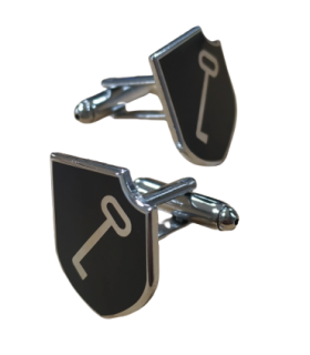 Gemelos de Camisa 1st SS Panzer Alemán 20mm Recreación Histórica-Réplica Militar