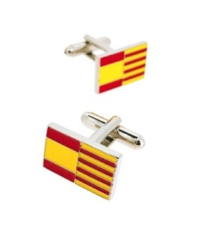 Gemelos de Camisa Bandera Cataluña y España