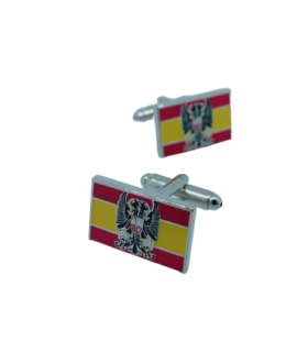 Gemelos de Camisa Bandera España Aguila Imperial 20x17 mm