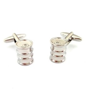 Gemelos de camisa barril de petroleo oil drums cufflinks