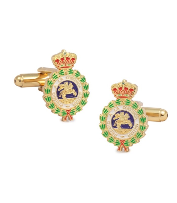 Gemelos de camisa de la medalla de San Hermenegildo - 13x20mm - Esmaltado a Color-Pack