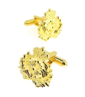 Gemelos de Camisa Emblema del Cuerpo de Intendencia Dorado