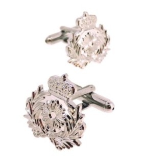 Gemelos de Camisa Emblema del Cuerpo de Intendencia Plateado