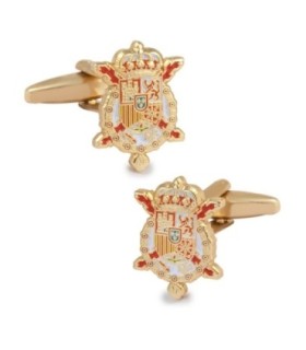 Gemelos de Camisa Escudo de Armas de Don Juan Carlos de Borbon