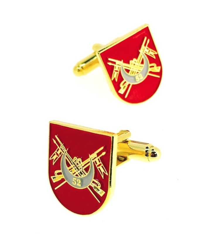 Gemelos de Camisa Escudo Grupo de Regulares de Melilla n.º 52