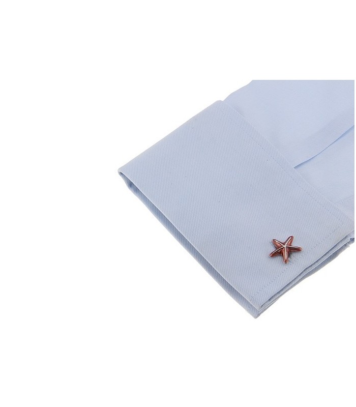 Gemelos de camisa estrella de mar coloured starfish design cufflinks