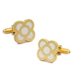 Gemelos de Camisa Flor de Barcelona Golden 15mm