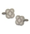 Gemelos de Camisa Flor de Barcelona Plateada 15mm