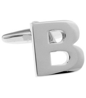 Gemelos de Camisa Inicial Letra B Medio Par
