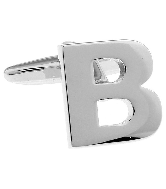 Gemelos de Camisa Inicial Letra B Medio Par
