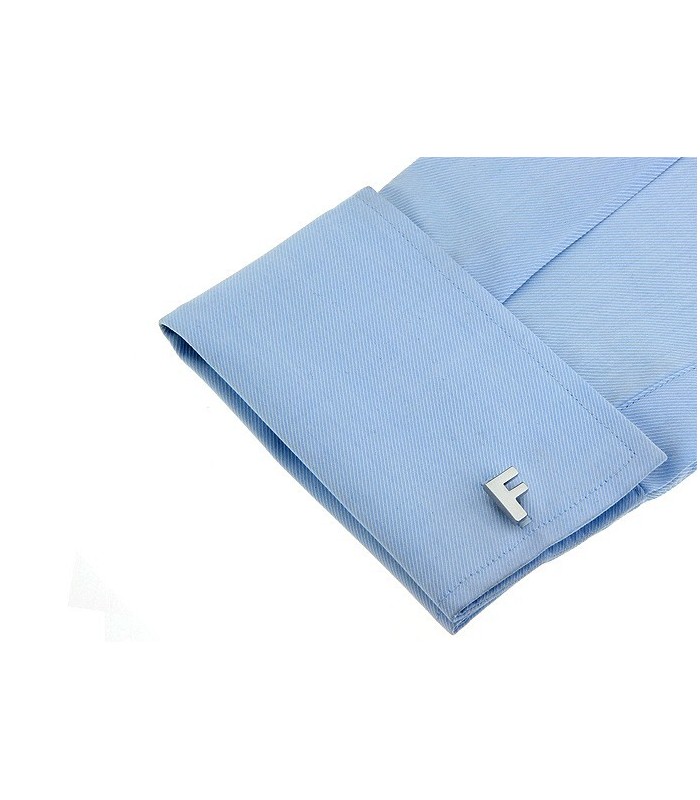 Gemelos de Camisa Inicial Letra F Medio Par