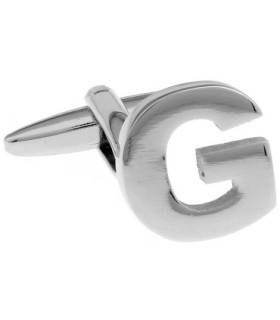 Gemelos de Camisa Inicial Letra G Medio Par