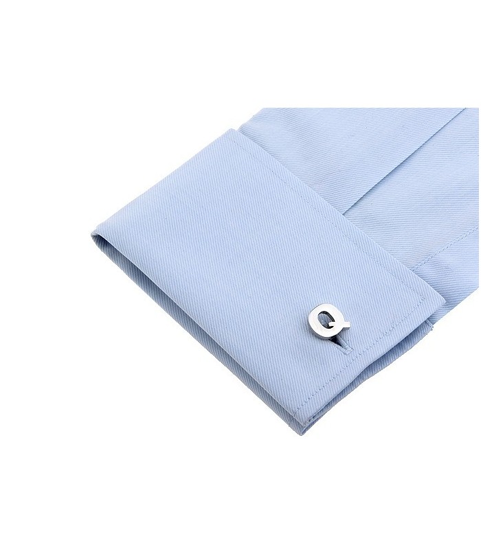 Gemelos de Camisa Inicial Letra Q Medio Par