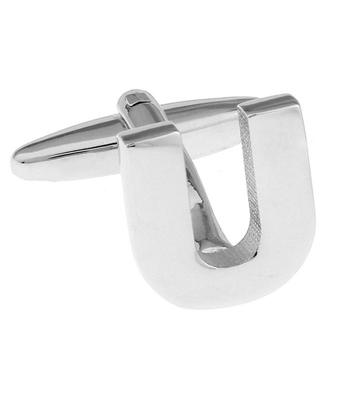 Gemelos de Camisa Inicial Letra U Medio Par