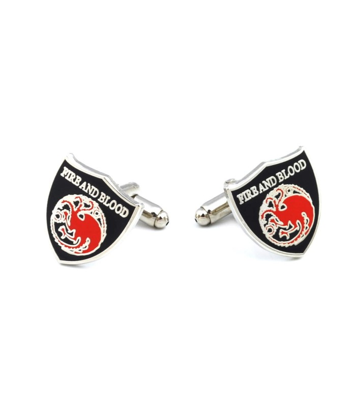 Gemelos de Camisa Juego de Tronos Casa Targaryen Shield