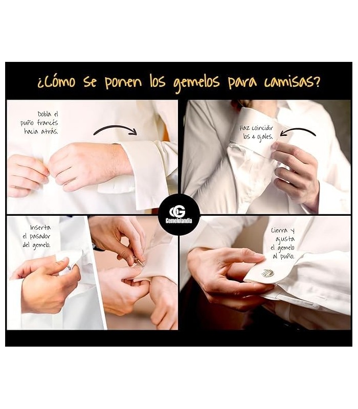 Gemelos de Camisa Lobo Solitario 18 cm