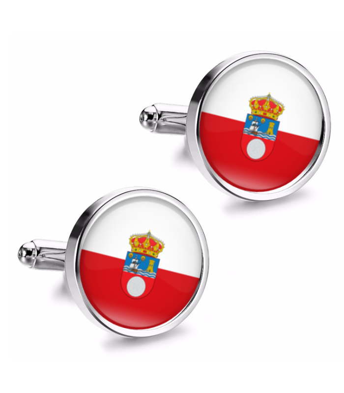 Gemelos de Camisa Magglass Bandera de Cantabria 16mm