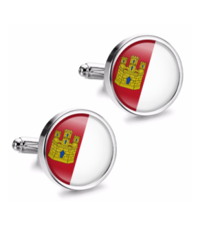 Gemelos de Camisa Magglass Bandera de Castilla la Mancha 16mm