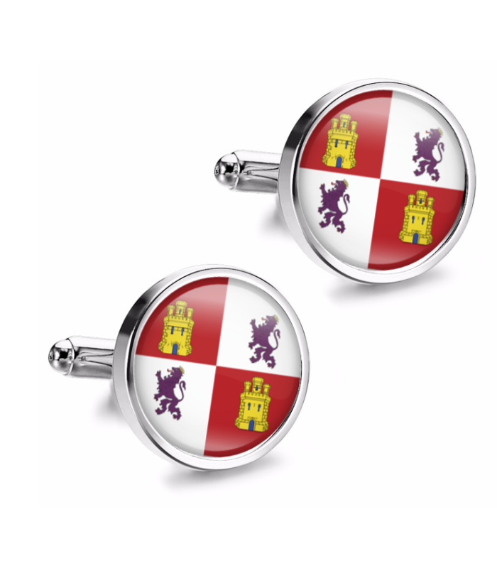 Gemelos de Camisa Magglass Bandera de Castilla Leon 16mm