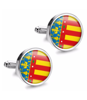 Gemelos de Camisa Magglass Bandera de Comunidad Valenciana 16mm