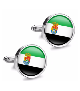 Gemelos de Camisa Magglass Bandera de Extremadura 16mm