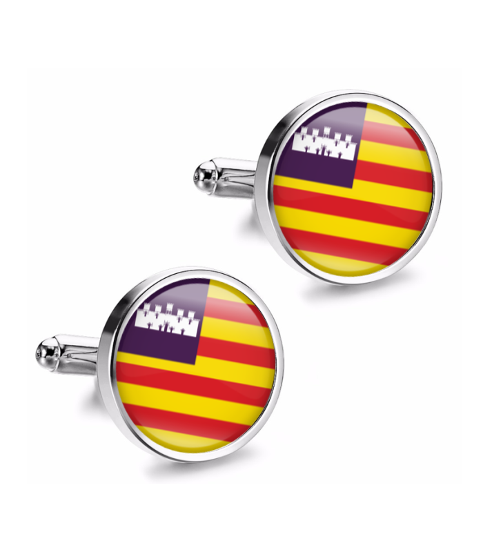Gemelos de Camisa Magglass Bandera de Islas Baleares 16mm
