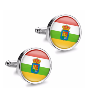 Gemelos de Camisa Magglass Bandera de La Rioja 16mm