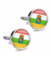Gemelos de Camisa Magglass Bandera de La Rioja 16mm