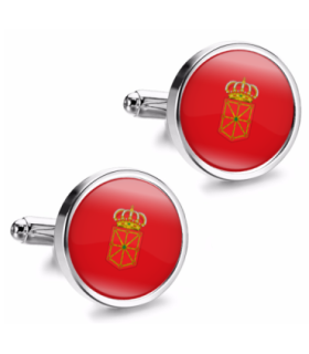 Gemelos de Camisa Magglass Bandera de Navarra 16mm