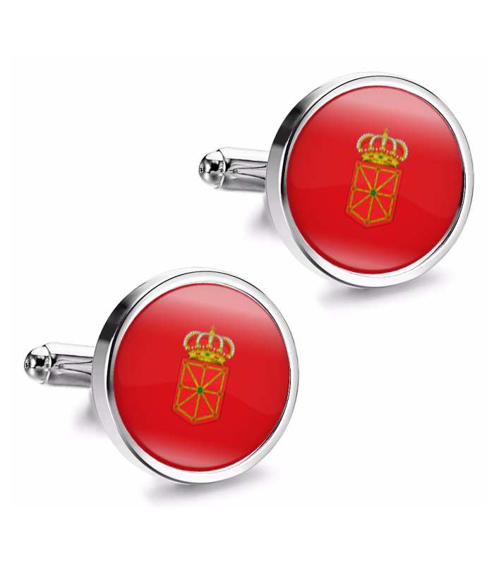 Gemelos de Camisa Magglass Bandera de Navarra 16mm