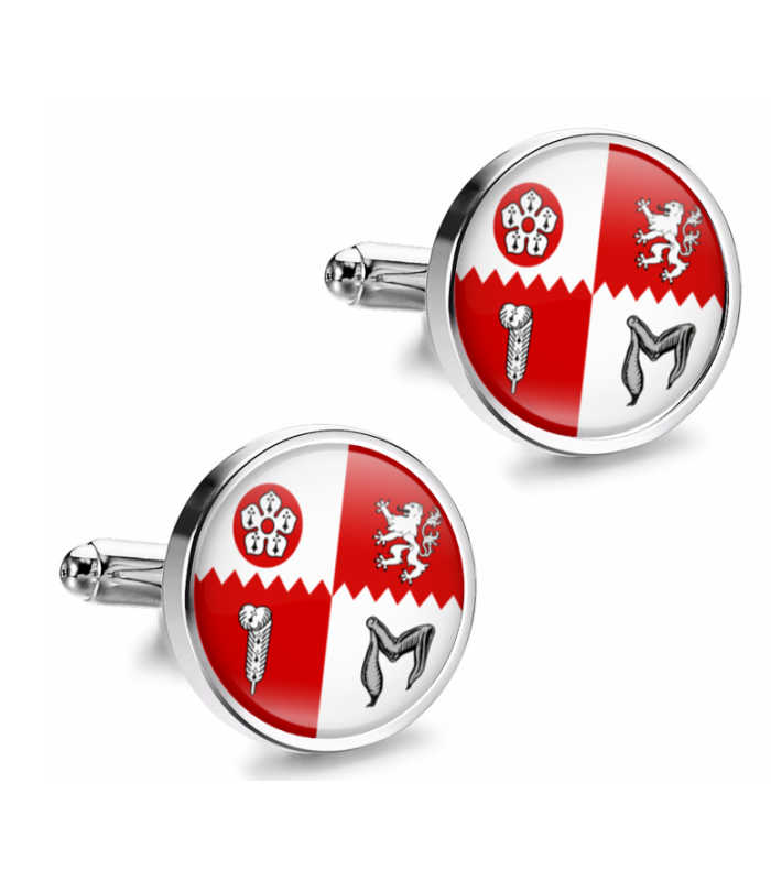 Gemelos de Camisa Magglass Bandera Regiones England Leicestershire