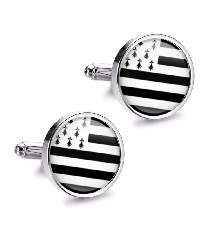 Gemelos de Camisa Magglass Banderas Regiones Francia Brittany