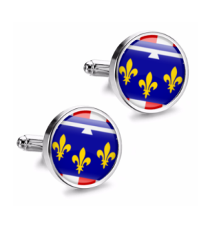 Gemelos de Camisa Magglass Banderas Regiones Francia Centre-Val de Loire