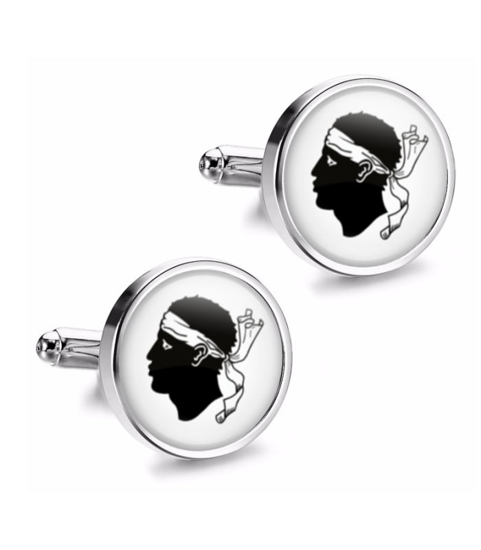 Gemelos de Camisa Magglass Banderas Regiones Francia Corsica