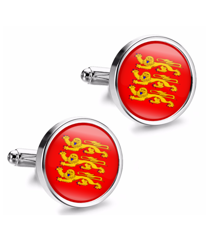 Gemelos de Camisa Magglass Banderas Regiones Francia Haute-Normandy