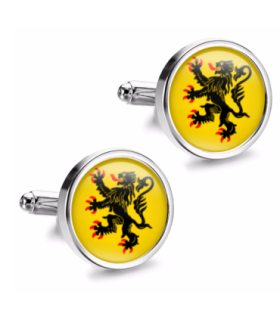 Gemelos de Camisa Magglass Banderas Regiones Francia Nord-Pas-de-Calais