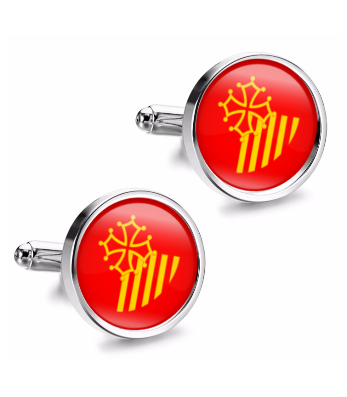 Gemelos de Camisa Magglass Banderas Regiones Francia Occitaine